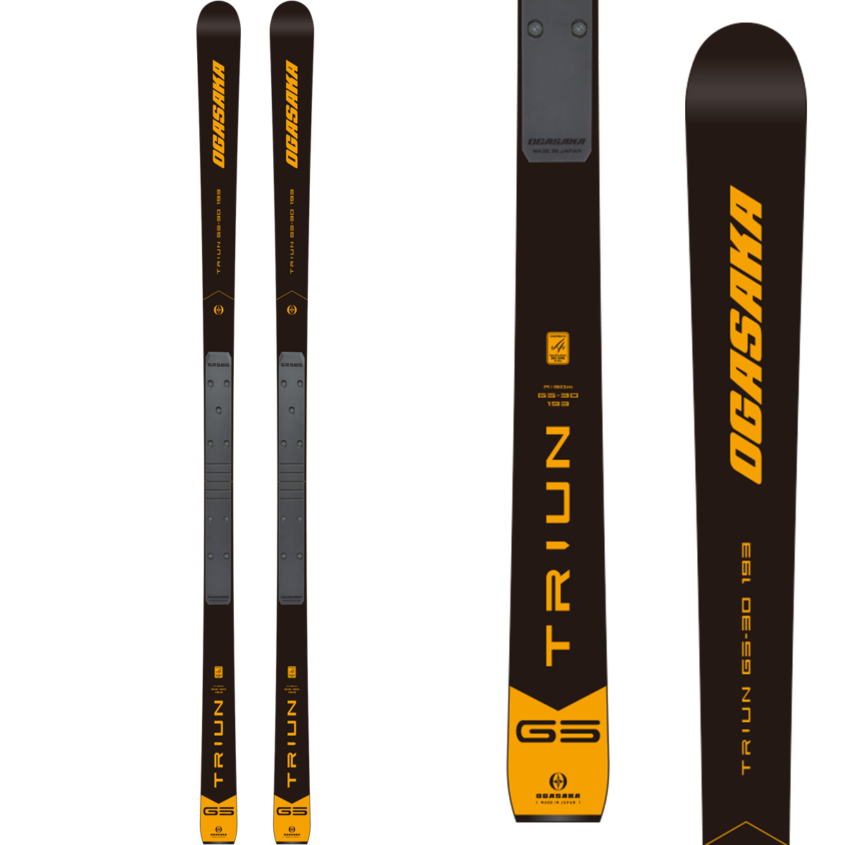 SET】OGASAKA TRIUN GS-30 + SR585 + RX 12 GW【FIS】 - - Ski Gear