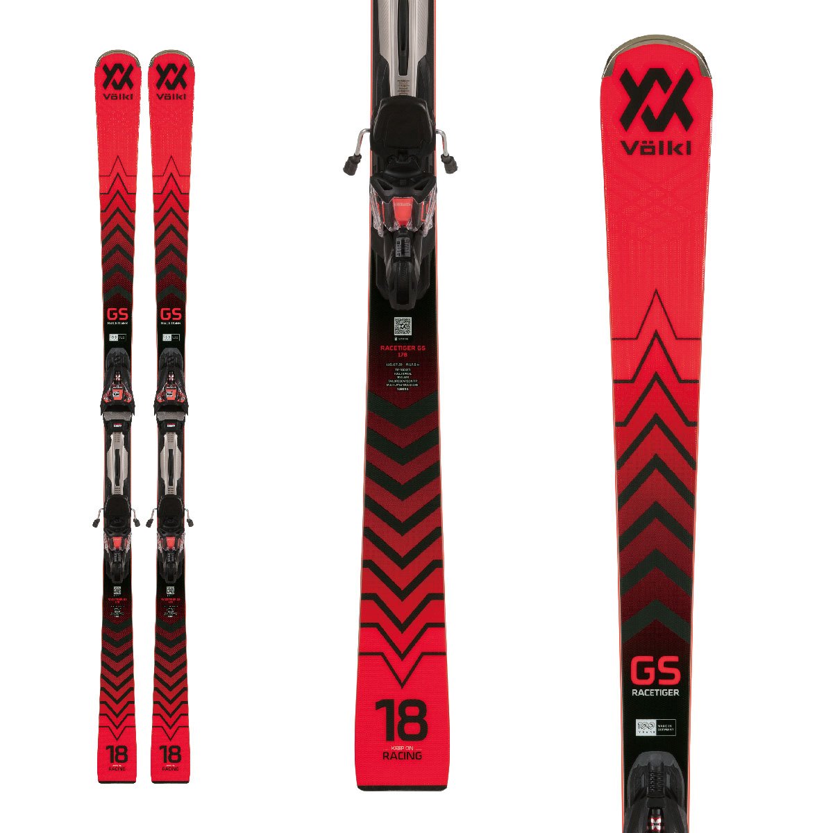 VOLKL RACETIGER GS／122011+rMOTION3 12 GW black／red - Ski Shop