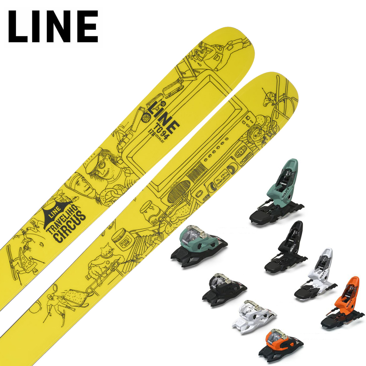 LINE CHRONIC 94 TC ／SQUIRE 11 - 2024 - Ski Shop - Japanese Brand Ski Gear  and Skiwear Top Retailer - Tanabe Sports