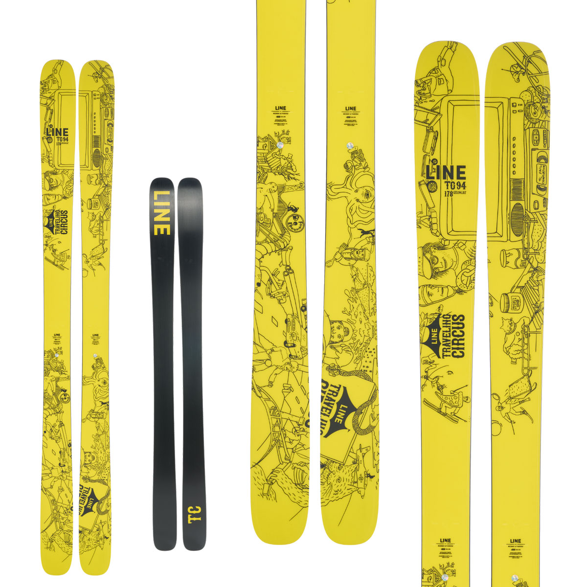 LINE CHRONIC 94 TC ／SQUIRE 11 - 2024 - Ski Shop - Japanese Brand Ski Gear  and Skiwear Top Retailer - Tanabe Sports