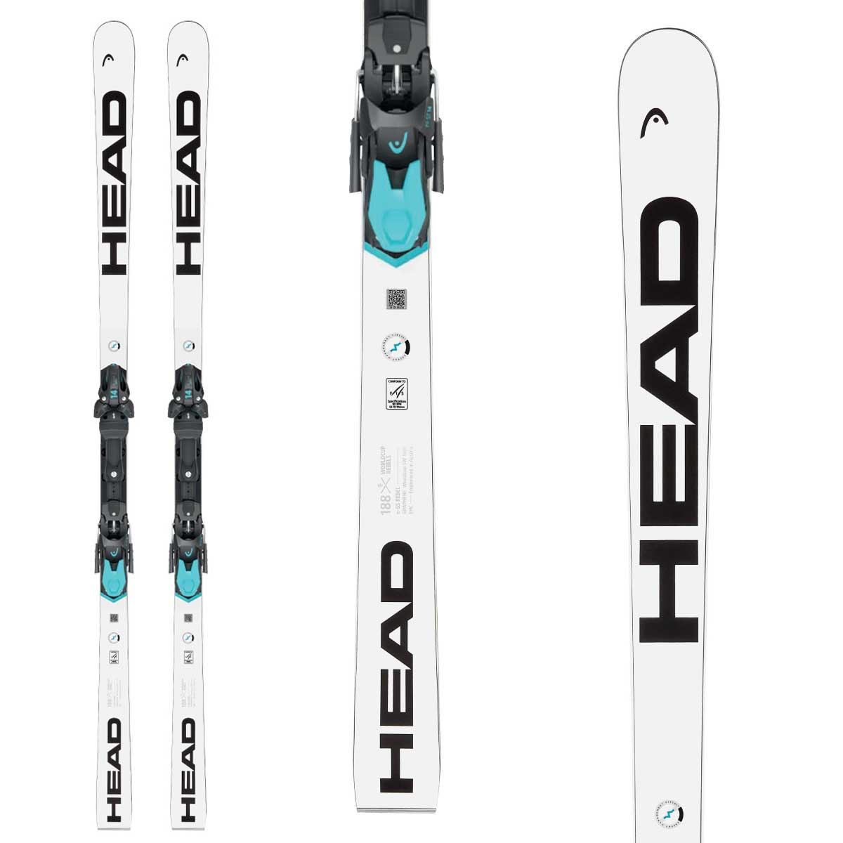 HEAD WORLDCUP REBELS E-GS RD FIS + Race Plate WCR - Ski Shop