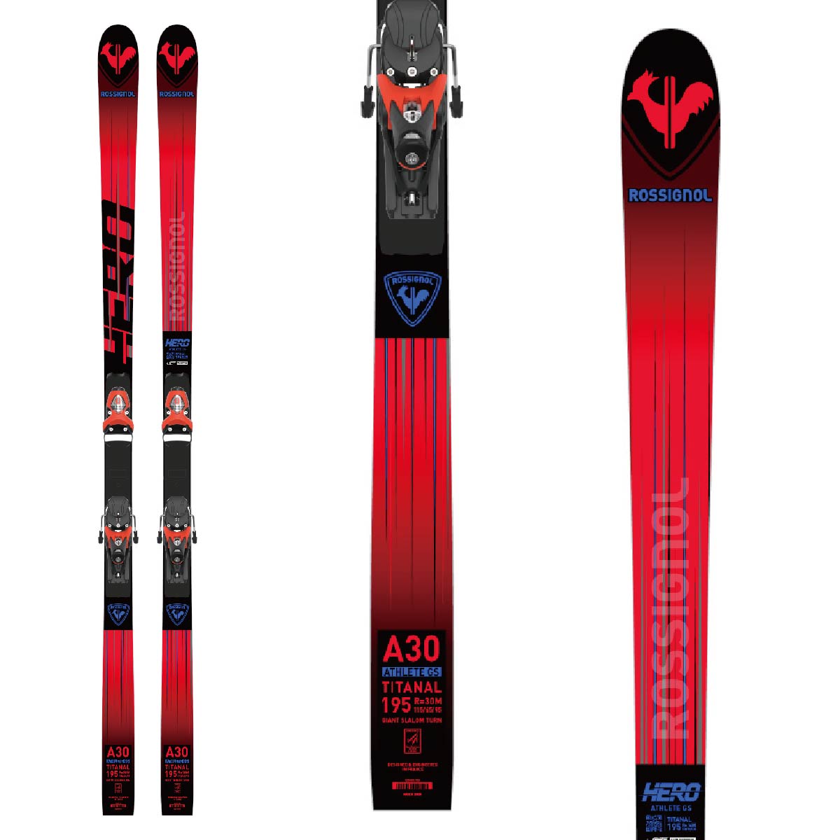 ROSSIGNOL HERO ATHLETE GS 182 + SPX 15 ROCKERACE H - Ski Shop