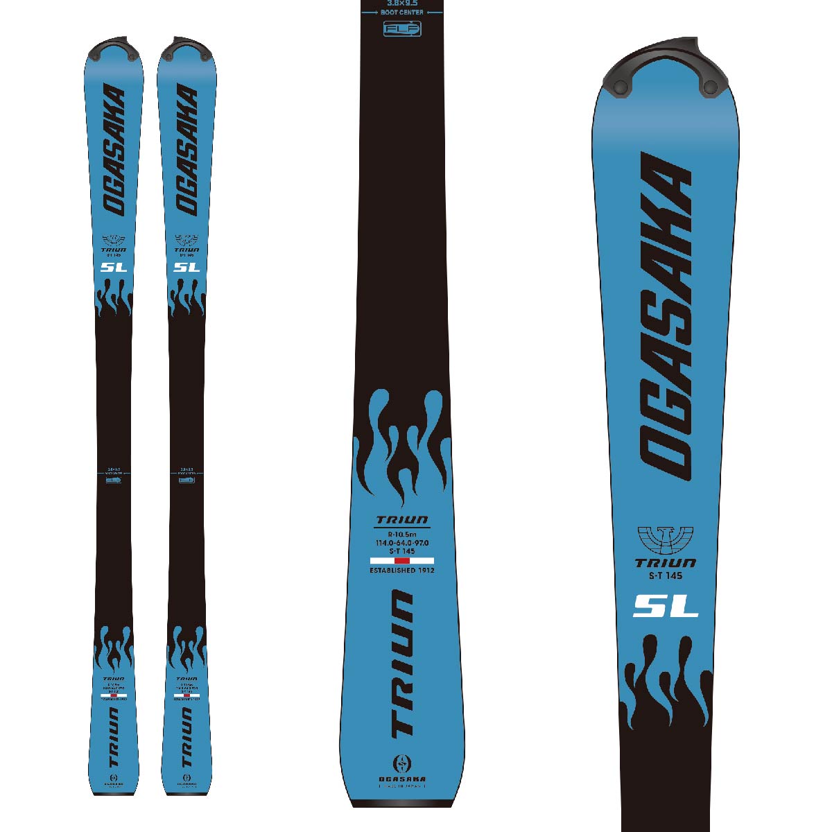 オガサカ スキー 板 レーシング ジュニア サイズ160 2点セット - スキー