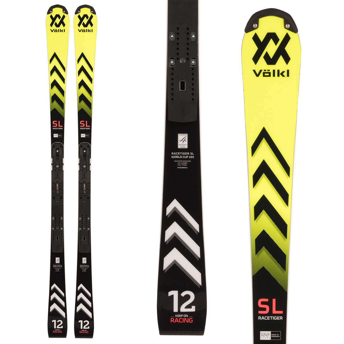 VOLKL〔滑雪板〕＜2024＞RACETIGER SL WC + WC Plate 10mm + - 滑雪